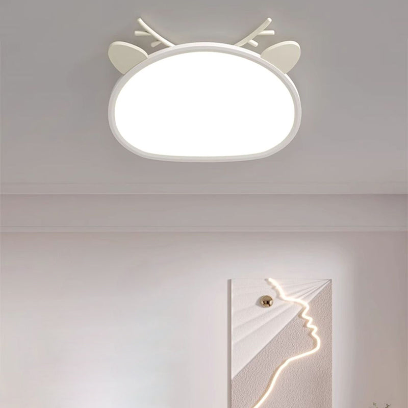 Children's Room LED Ceiling Light Cute Animal Design Nursery Ceiling Lamp Kids Bedroom Lighting Playroom Decor Animal-Themed Light Fixture Soft Glow Adjustable Brightness Creative Ceiling Light for Kids Safe Energy Efficient Decorative Ceiling Lights for