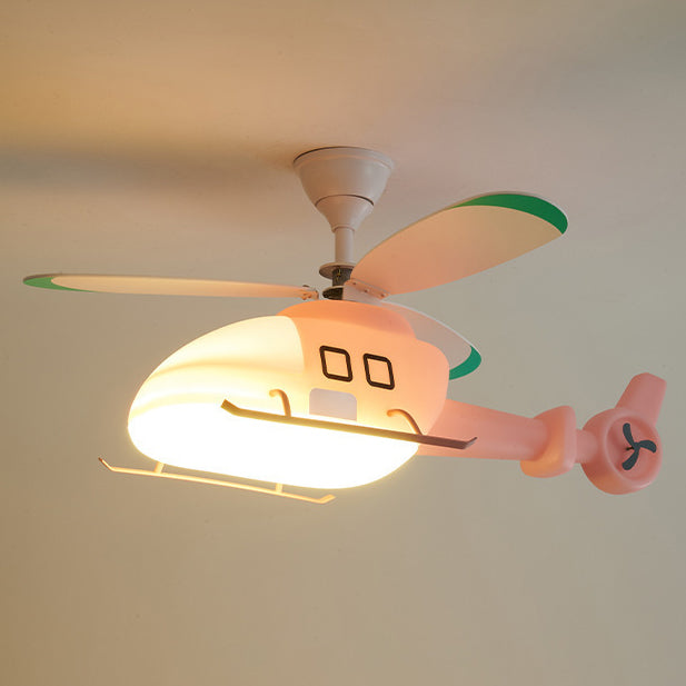Modern Minimalist Kids Airplane Ceiling Fan Light - Iron & Acrylic 

Brighten up your child's room with this stylish airplane-themed semi-flush mount ceiling fan light. Designed with a modern minimalist aesthetic, it combines durable iron and vibrant acry