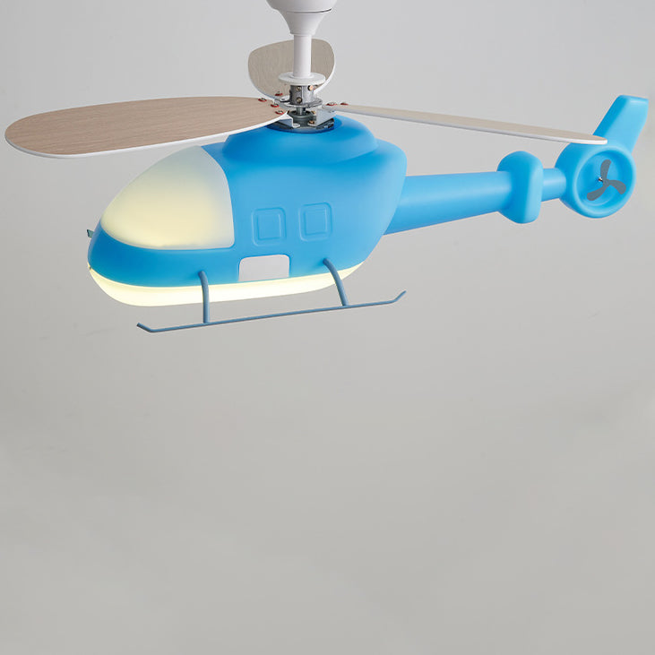 Modern Minimalist Kids Cartoon Airplane Semi-Flush Mount Ceiling Fan Light, Iron Acrylic Design for Children's Room, Airplane Ceiling Light Fixture, Kids Room Decor, Playroom Lighting, Stylish Ceiling Fan Light, Fun Airplane Theme, Energy-Efficient Kids C
