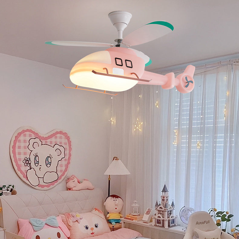 Modern Minimalist Kids Airplane Ceiling Fan Light - Iron & Acrylic 

Brighten up your child's room with this stylish airplane-themed semi-flush mount ceiling fan light. Designed with a modern minimalist aesthetic, it combines durable iron and vibrant acry