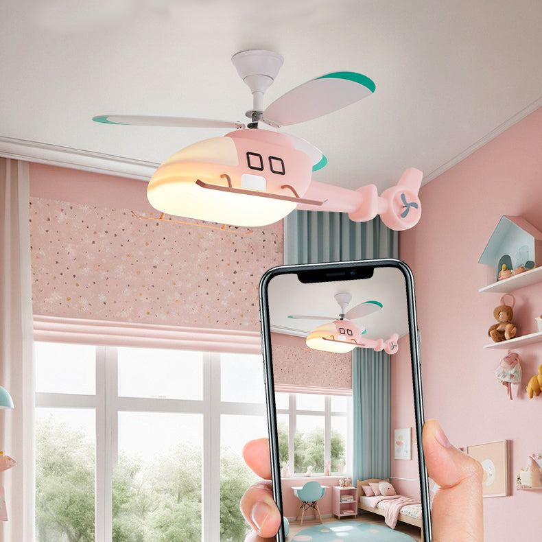 Modern Minimalist Kids Airplane Ceiling Fan Light - Iron & Acrylic 

Brighten up your child's room with this stylish airplane-themed semi-flush mount ceiling fan light. Designed with a modern minimalist aesthetic, it combines durable iron and vibrant acry