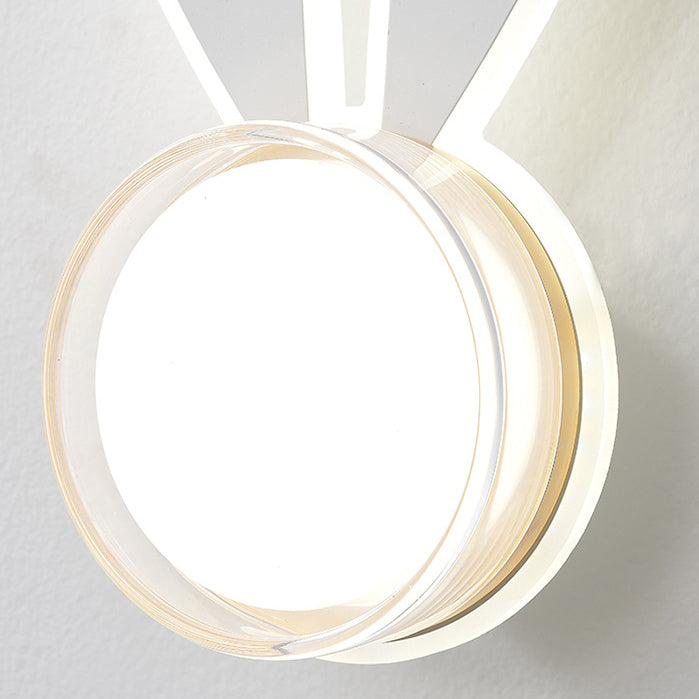 Modern Minimalist Kids Wall Sconce Lamp, Iron Acrylic Rabbit Dolphin LED Light, Bedroom Decor, Nursery Lighting, Children's Room Wall Fixture, Stylish Illumination for Kids Spaces, Eco-Friendly Energy Efficient, Cute Animal Design for Playroom Decor