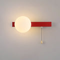 Modern Simplicity Geometry Iron Glass Wall Sconce Lamp for Bedroom