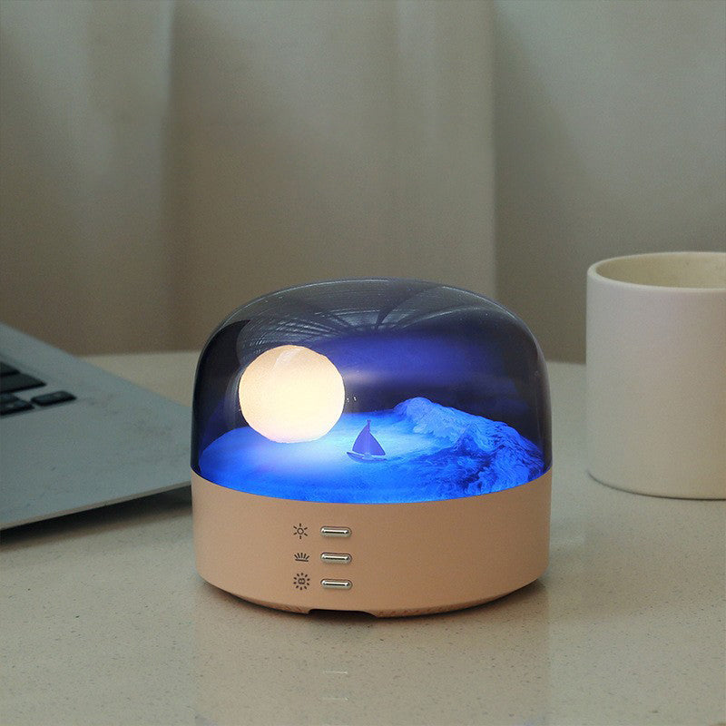 Contemporary Bluetooth LED Kids Night Light Round ABS PC PVC USB Rechargeable Bedroom Lamp Soft Glow Color Changing Touch Control Eye-Caring Nightlight for Children's Room Decorative