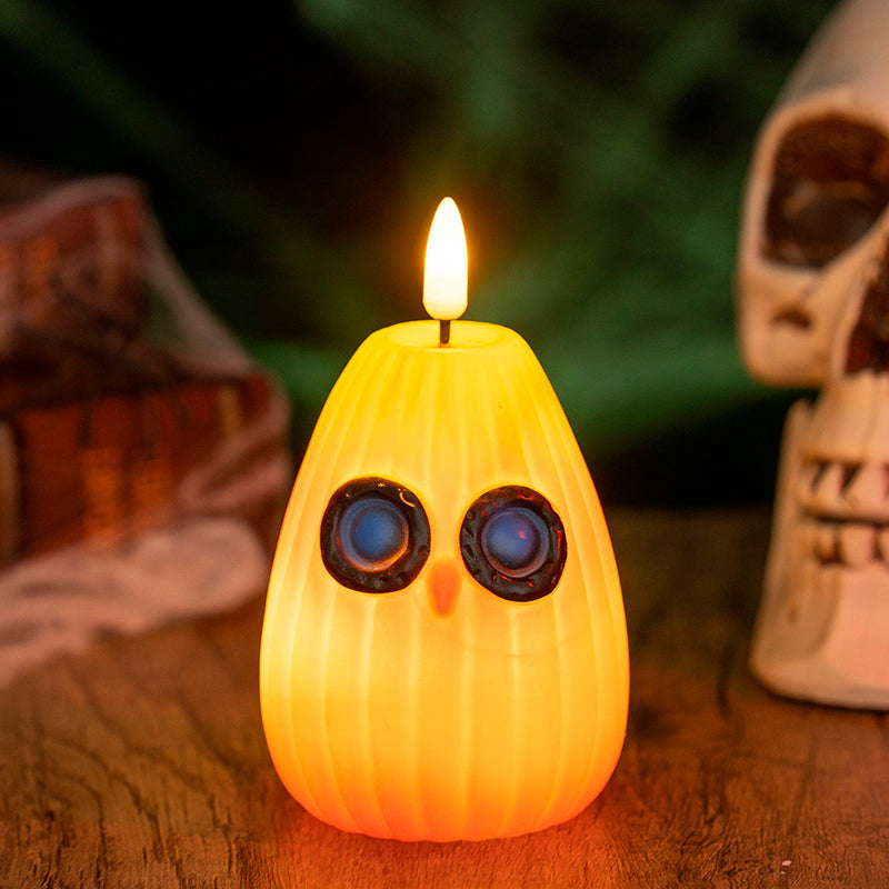 Contemporary Creative Halloween Owl PVC LED Kids Decorative Night Light for Bedroom, Adorable Nightlight for Children, Battery Operated Owl Lamp, Cute Bedroom Decor, Fun Halloween Themed Light, Kid-Friendly Night Light, Color Changing LED Owl Night Light,
