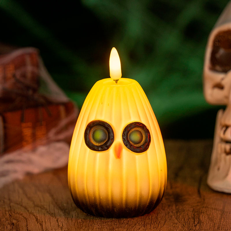 Contemporary Creative Halloween Owl PVC LED Kids Decorative Night Light for Bedroom, Adorable Nightlight for Children, Battery Operated Owl Lamp, Cute Bedroom Decor, Fun Halloween Themed Light, Kid-Friendly Night Light, Color Changing LED Owl Night Light,
