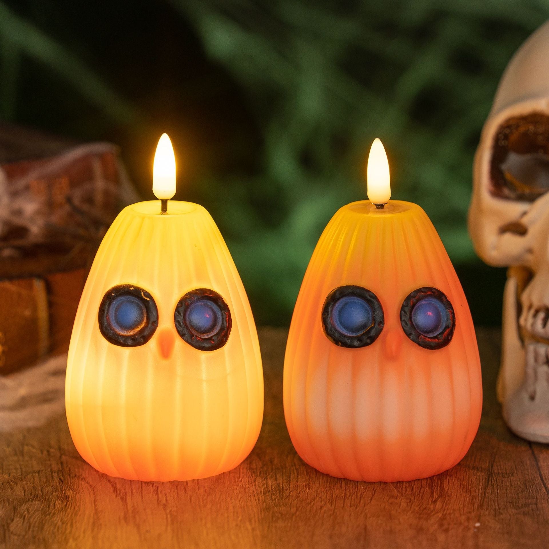 Contemporary Creative Halloween Owl PVC LED Kids Decorative Night Light for Bedroom, Adorable Nightlight for Children, Battery Operated Owl Lamp, Cute Bedroom Decor, Fun Halloween Themed Light, Kid-Friendly Night Light, Color Changing LED Owl Night Light,