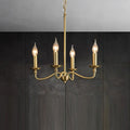 Contemporary Copper Glass Chandelier - 4/6/8 Light Living Room Fixture