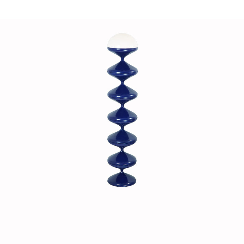 Contemporary Scandinavian Iron Acrylic Cream Floor Lamp - 1-Light Bedroom Lighting