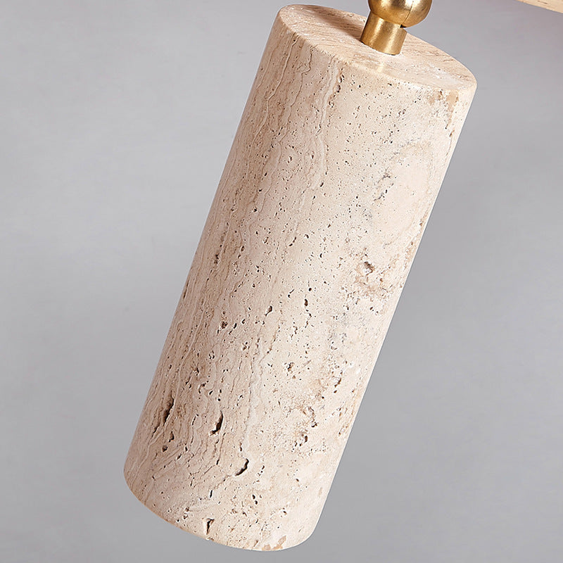 Contemporary Scandinavian Travertine Wood Iron 3-Light Semi-Flush Mount Ceiling Light 

Elevate your living room with this stylish semi-flush mount ceiling light. Featuring a sleek Scandinavian design, this fixture combines travertine, wood, and iron for
