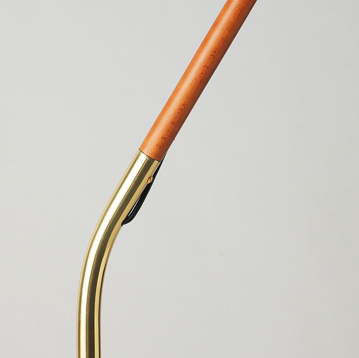 Traditional French Lantern Floor Lamp - Acrylic Ash Wood & Iron, 1-Light Design for Bedroom