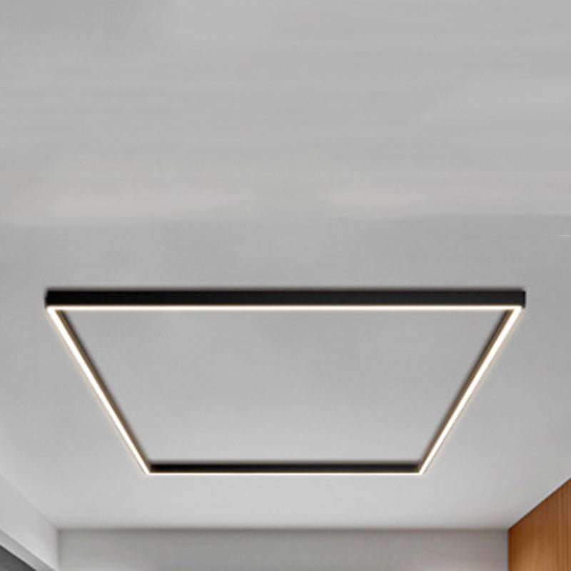 Modern Minimalist Acrylic Aluminum LED Flush Mount Light for Living Room