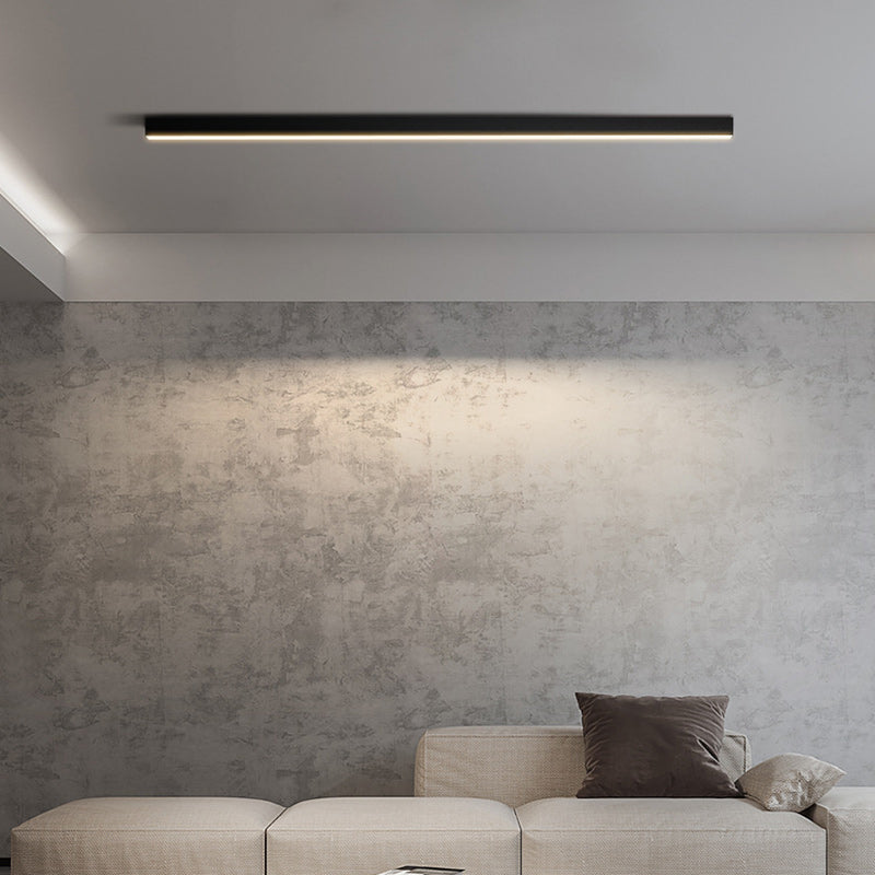 Modern Minimalist Acrylic Aluminum LED Flush Mount Light for Living Room