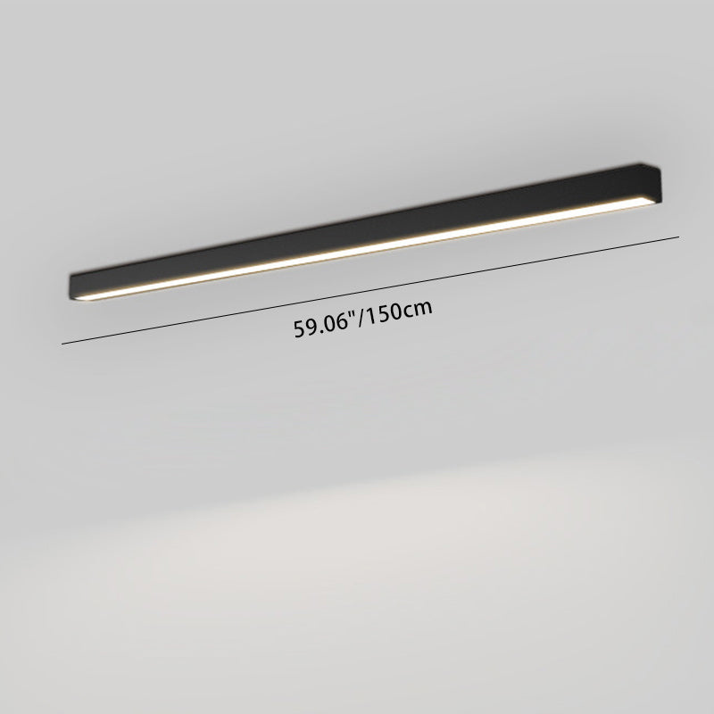 Modern Minimalist Acrylic Aluminum LED Flush Mount Light for Living Room