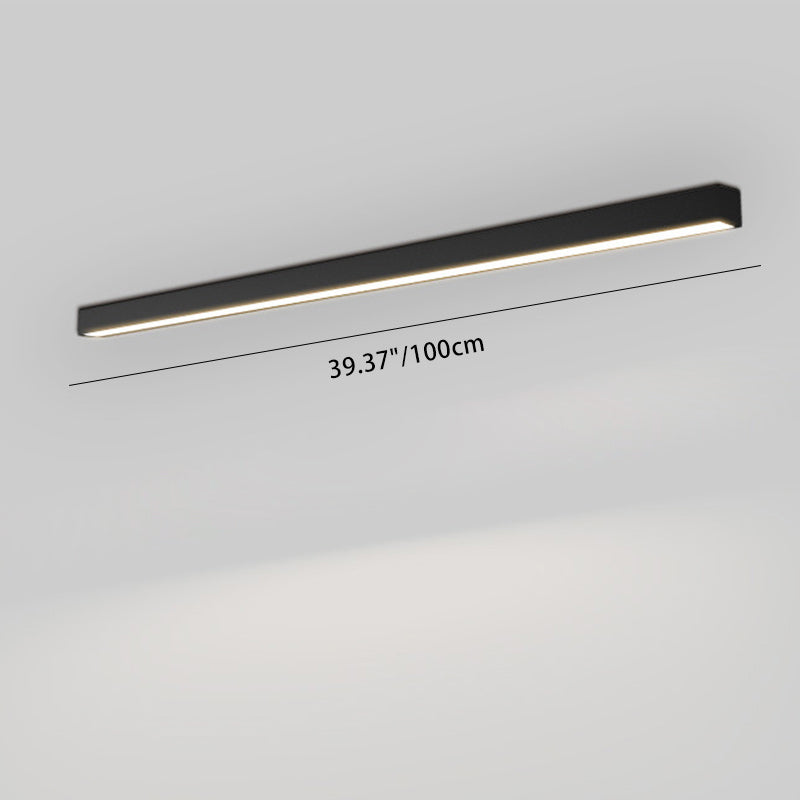 Modern Minimalist Acrylic Aluminum LED Flush Mount Light for Living Room