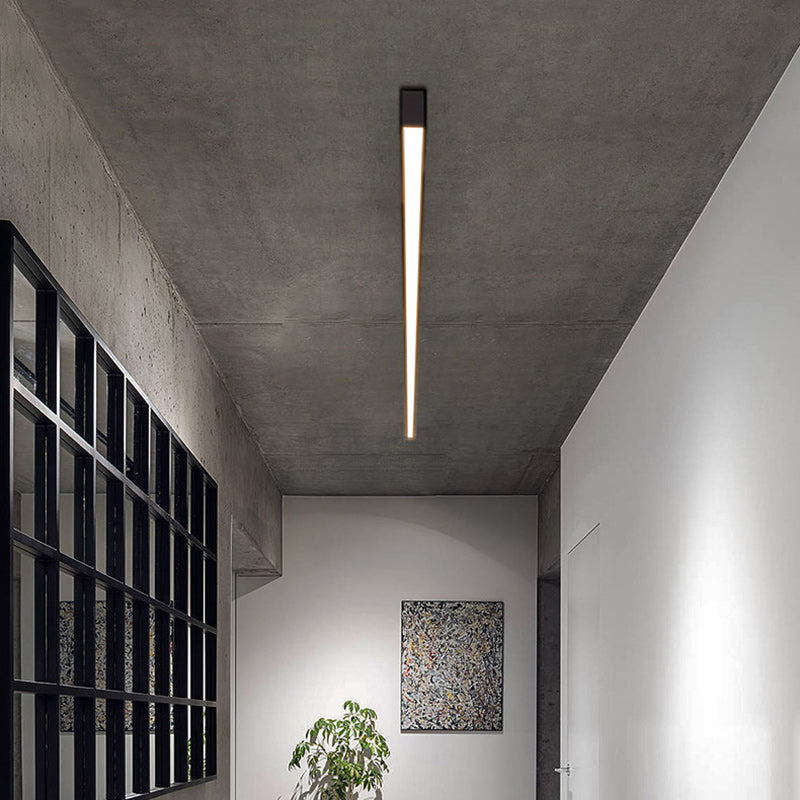 Modern Minimalist Acrylic Aluminum LED Flush Mount Light for Living Room