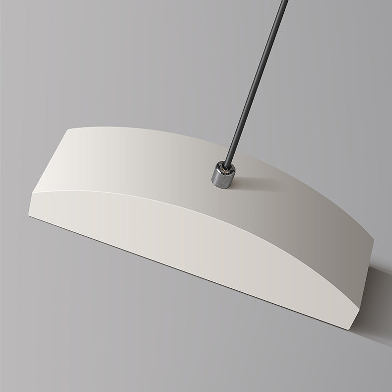 Contemporary Scandinavian LED Island Chandelier - Long Curve Acrylic Aluminum Design for Living Room Lighting