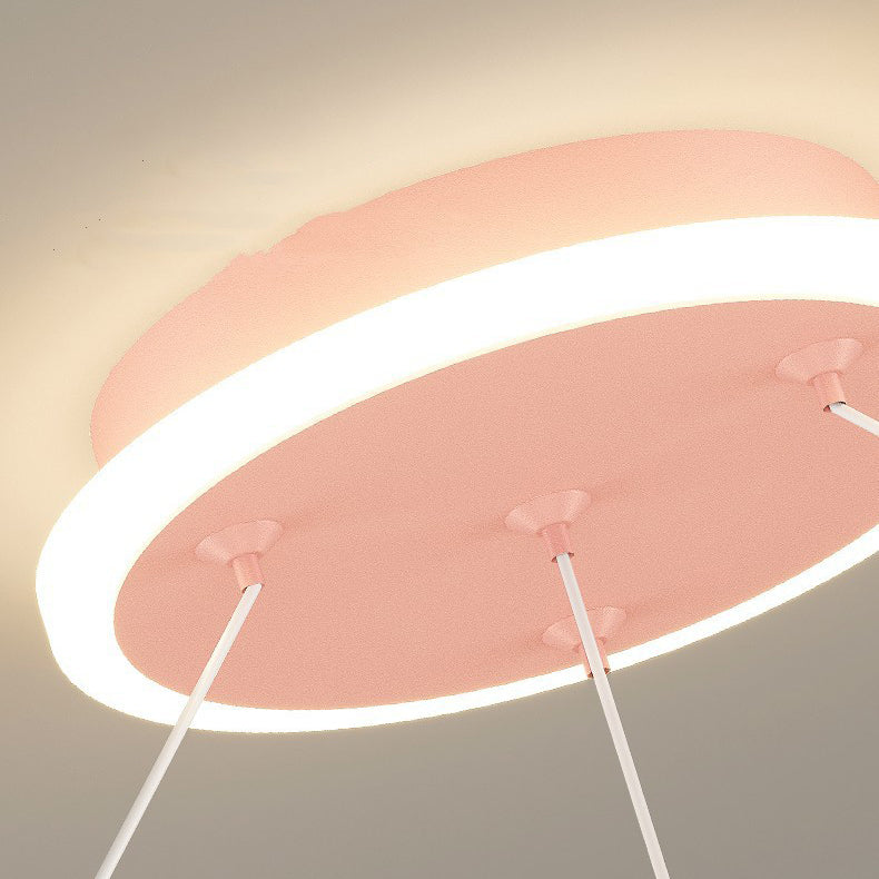 Modern Art Deco Kids Astronaut Planet Round Acrylic Iron LED Chandelier for Living Room, Unique Space-Themed Ceiling Light, Stylish Children's Room Lighting, Decorative LED Pendant Light, Fun Astronomy Lamp, Kids Room Decor, Contemporary Chandelier for Bo