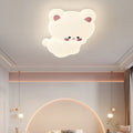 Modern Art Deco Koala Bear Kids Cartoon LED Flush Mount Ceiling Light for Bedroom, Stylish PE Iron Fixture, Cute Koala Design, Children's Room Lighting, Nursery Decor, Playroom Ceiling Light, Energy-Efficient Illumination, Unique Home Decor, Playful Bedro