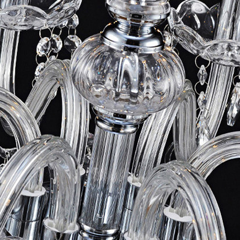 Scandinavian Branch Pendant Chandelier - 6-Light Crystal Glass & Metal 

Illuminate your living space with this contemporary Scandinavian-inspired chandelier. Featuring a stunning branch design, this 6-light pendant combines crystal glass and metal for a