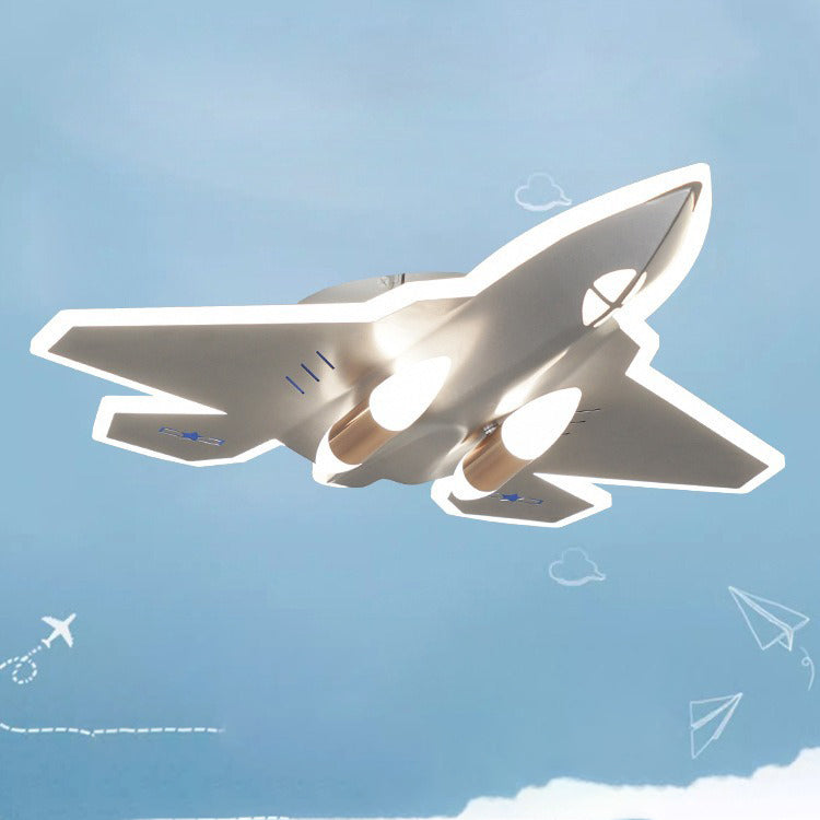 Modern Art Deco Kids Fighter Jets Airplanes Acrylic Iron LED Mount Ceiling Light Living Room Bedroom Decor Unique Children's Lighting Fixture Stylish Aviation Theme Illumination Kids Room Decor Ceiling Lamp Aviation Wall Art Decor Ceiling Lighting Design