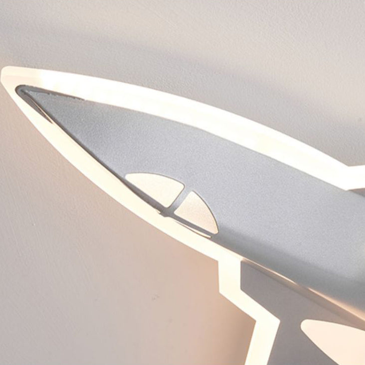 Modern Art Deco Kids Fighter Jets Airplanes Acrylic Iron LED Mount Ceiling Light Living Room Bedroom Decor Unique Children's Lighting Fixture Stylish Aviation Theme Illumination Kids Room Decor Ceiling Lamp Aviation Wall Art Decor Ceiling Lighting Design