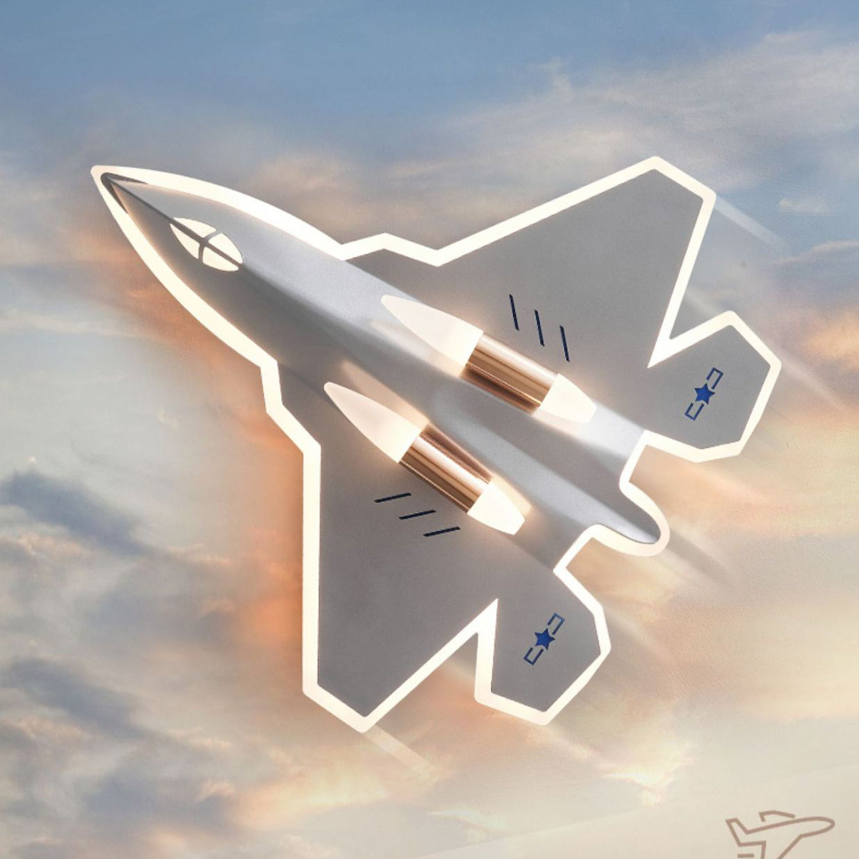 Modern Art Deco Kids Fighter Jets Airplanes Acrylic Iron LED Mount Ceiling Light Living Room Bedroom Decor Unique Children's Lighting Fixture Stylish Aviation Theme Illumination Kids Room Decor Ceiling Lamp Aviation Wall Art Decor Ceiling Lighting Design