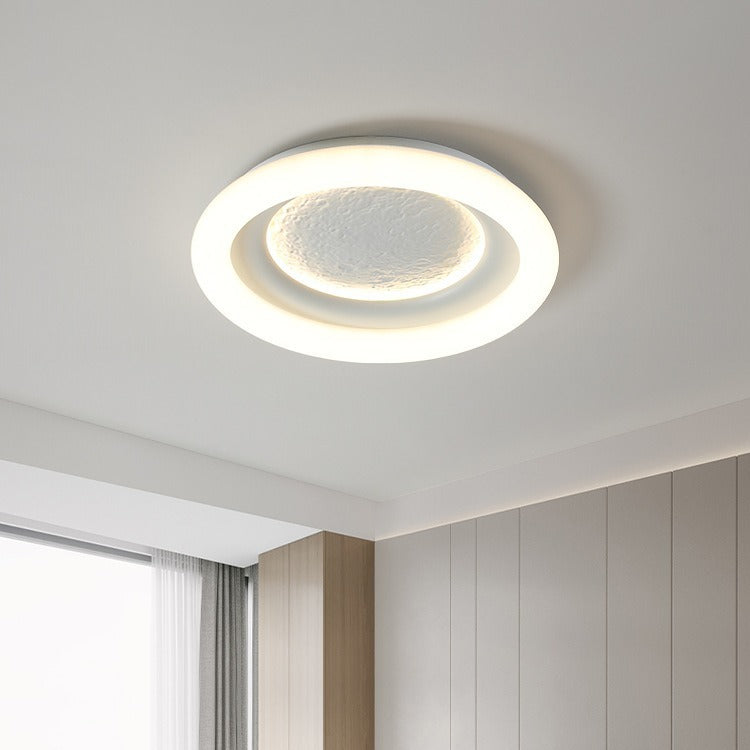 Modern Minimalist Kids Round Astronaut Star PE Iron LED Flush Mount Ceiling Light for Living Room Bedroom Nursery Playroom Decor Astronaut Light Fixtures Children's Room Lighting Outer Space Theme Ceiling Lights