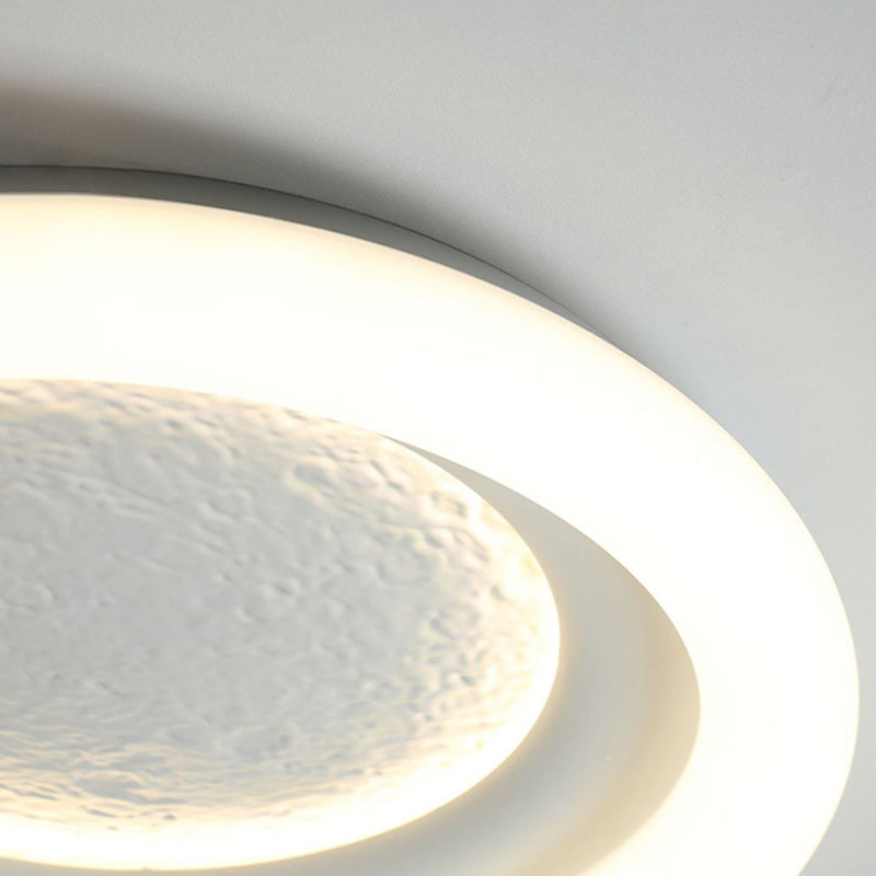 Modern Minimalist Kids Round Astronaut Star PE Iron LED Flush Mount Ceiling Light for Living Room Bedroom Nursery Playroom Decor Astronaut Light Fixtures Children's Room Lighting Outer Space Theme Ceiling Lights