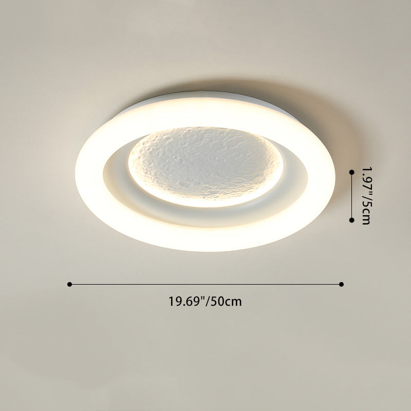 Modern Minimalist Kids Round Astronaut Star PE Iron LED Flush Mount Ceiling Light for Living Room Bedroom Nursery Playroom Decor Astronaut Light Fixtures Children's Room Lighting Outer Space Theme Ceiling Lights