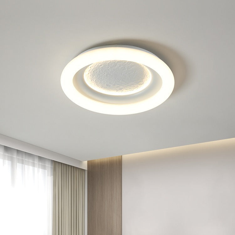 Modern Minimalist Kids Round Astronaut Star PE Iron LED Flush Mount Ceiling Light for Living Room Bedroom Nursery Playroom Decor Astronaut Light Fixtures Children's Room Lighting Outer Space Theme Ceiling Lights