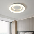 Modern Minimalist Kids Round Astronaut Star PE Iron LED Flush Mount Ceiling Light for Living Room Bedroom Nursery Playroom Decor Astronaut Light Fixtures Children's Room Lighting Outer Space Theme Ceiling Lights