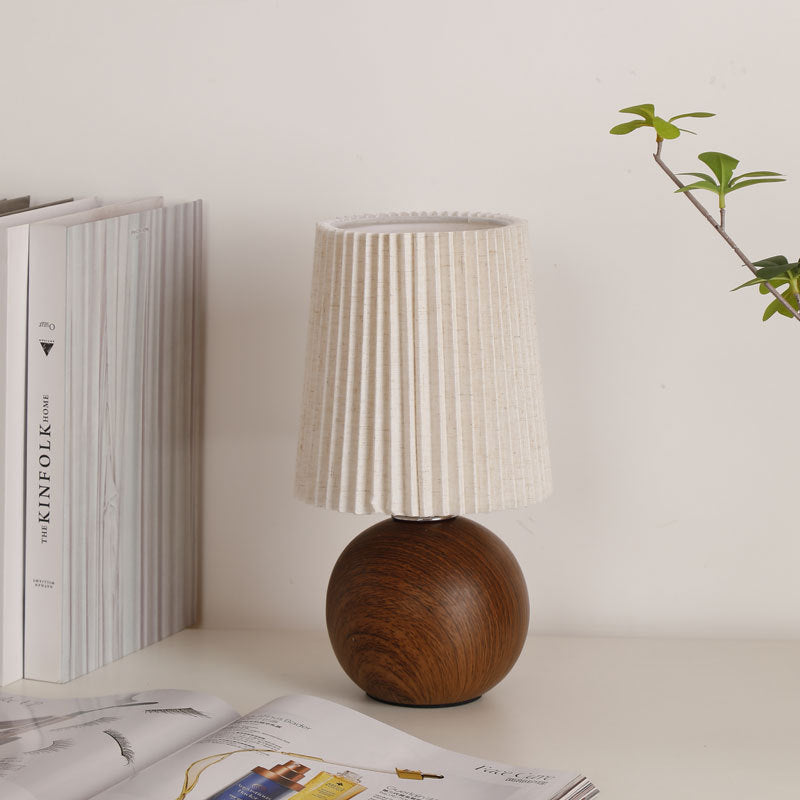Modern Minimalist Ceramic Table Lamp - Cylinder Cone Design 1-Light for Bedroom