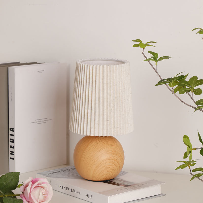 Modern Minimalist Ceramic Table Lamp - Cylinder Cone Design 1-Light for Bedroom