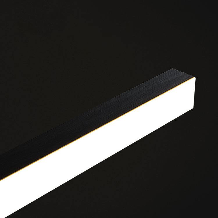 Modern Minimalist LED Chandelier - Square Acrylic Aluminum Island Light for Dining Room
