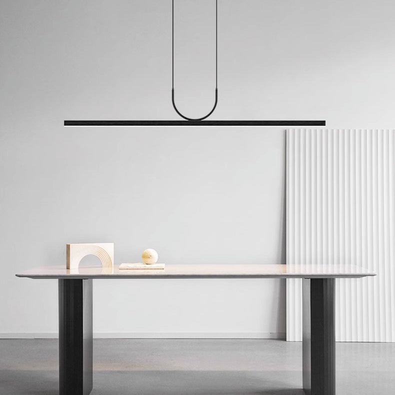 Modern Minimalist LED Chandelier - Square Acrylic Aluminum Island Light for Dining Room