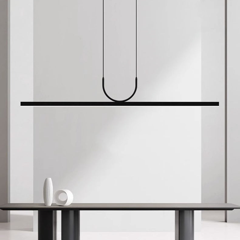 Modern Minimalist LED Chandelier - Square Acrylic Aluminum Island Light for Dining Room