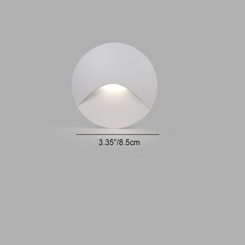 Modern Round Waterproof Aluminum LED Wall Sconce for Outdoor Patio Lighting