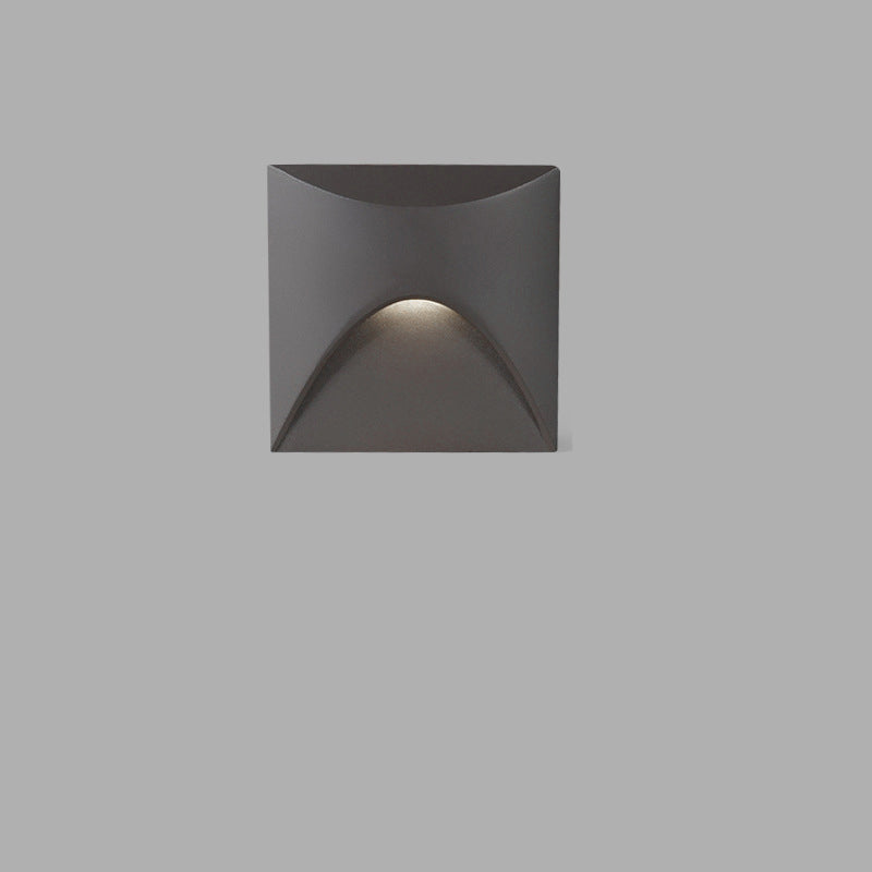 Modern Round Waterproof Aluminum LED Wall Sconce for Outdoor Patio Lighting