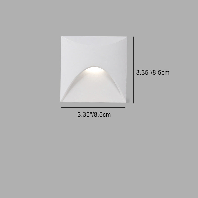 Modern Round Waterproof Aluminum LED Wall Sconce for Outdoor Patio Lighting