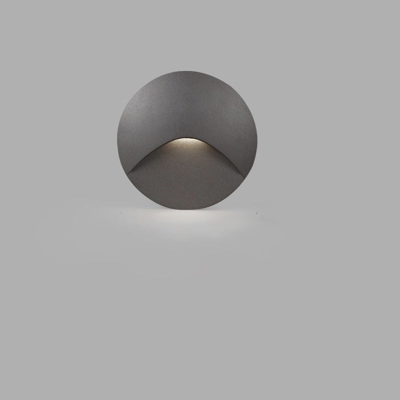 Modern Round Waterproof Aluminum LED Wall Sconce for Outdoor Patio Lighting