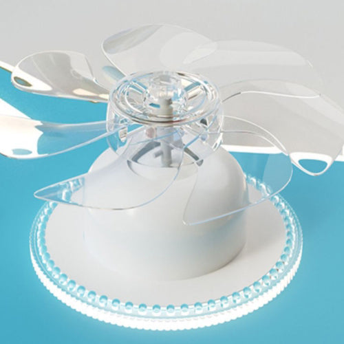 Modern Art Deco Kids Airplane Acrylic LED Ceiling Fan Light for Bedroom