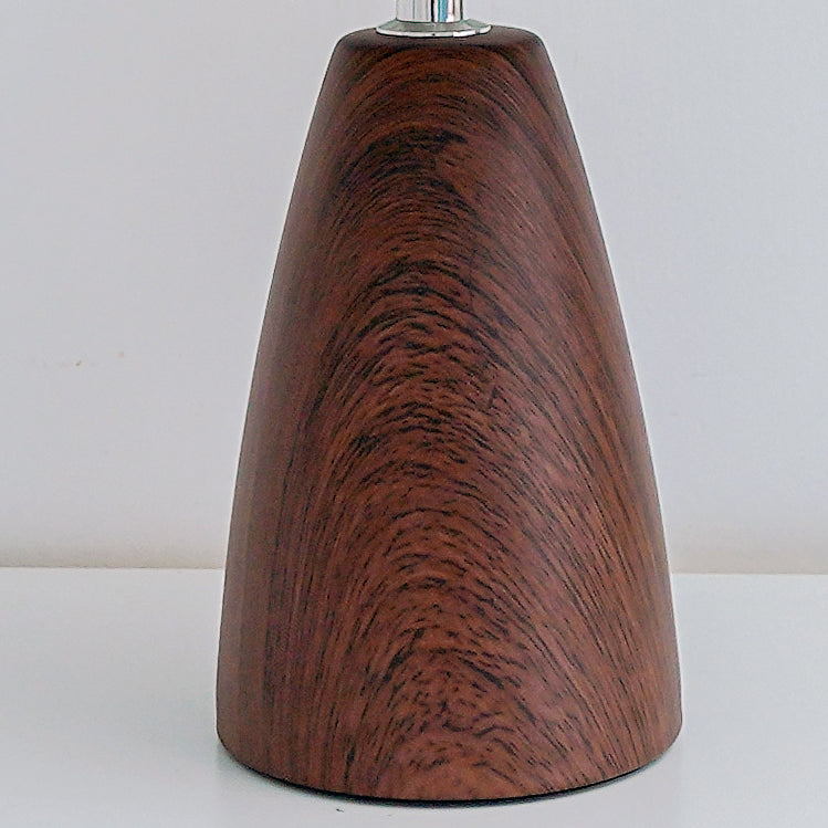Vintage Scalloped Pleated Cone Fabric LED Table Lamp for Living Room