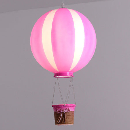 Contemporary Scandinavian Kids Metal Hot Air Balloon Pendant Light