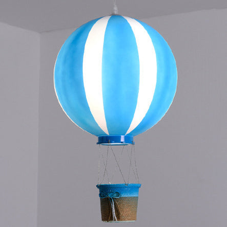 Contemporary Scandinavian Kids Metal Hot Air Balloon Pendant Light