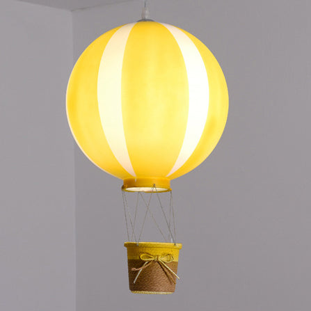 Contemporary Scandinavian Kids Metal Hot Air Balloon Pendant Light