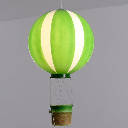 Contemporary Scandinavian Kids Metal Hot Air Balloon Pendant Light