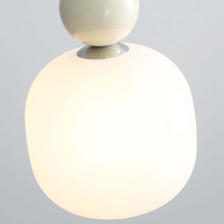 Contemporary Nordic Resin PE Ball Pendant Light for Bedside