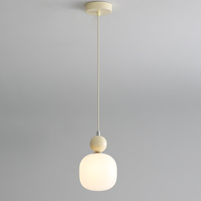 Contemporary Nordic Resin PE Ball Pendant Light for Bedside