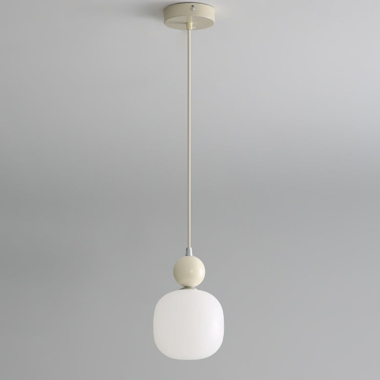 Contemporary Nordic Resin PE Ball Pendant Light for Bedside